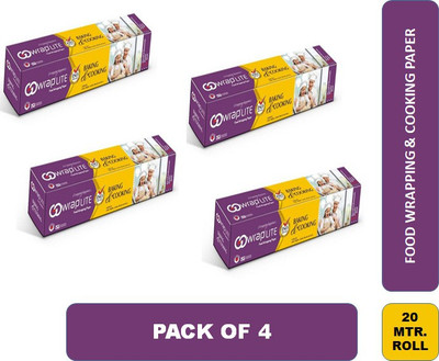 PAQEE Butter Paper for Wrapping Food Roti, Paratha & Baking Cake Cookies, Fish, Chicken & All Baked Item in Oven, Multi Purpose Parchment Paper 20 Meter Roll Each Parchment Paper(Pack of 4, 80 m) PAQEE Butter Paper for Wrapping Food Roti, Paratha & Baking Cake Cookies, Fish, Chicken & All Baked Item in Oven, Multi Purpose Parchment Paper 20 Meter Roll Each Parchment Paper(Pack of 4, 80 m)