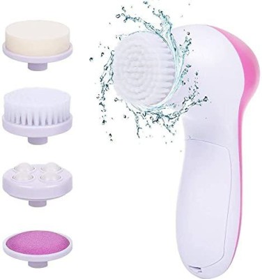 crazysales 5 in 1 Portable Electric Facial Cleaner Multifunction Massager, Face Massage Machine For Face, Facial Machine, Beauty Massager, Facial Massager For Women 1- SET
