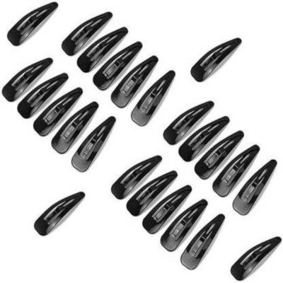 Sharum Crafts Metal grip hair pins salon tic tac hair clip hairdressing for women and girls (Color: Black 12 Pair) Tic Tac Clip (Black) Tic Tac Clip(Black)