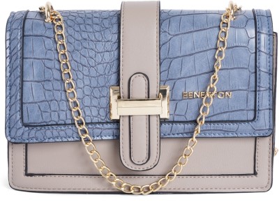 United Colors of Benetton Women Blue Sling Bag