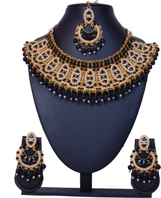 KAHAR CREATION Alloy Gold-plated Multicolor Jewellery Set(Pack of 1)