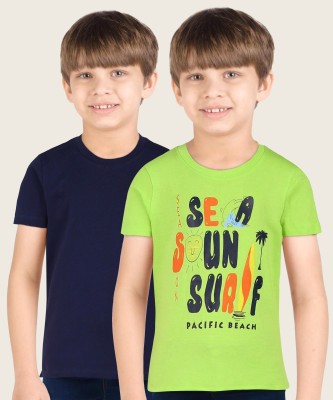 Flipkart  - Miss & Chief Boys Printed Pure Cotton T Shirt(Multicolor, Pack of 2)
