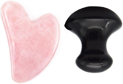 Getmecraft Rose Quartz Gua Sha and Black Obsidian Mushroom Gua Sha ERGONOMIC DESIGN & BENEFICIAL JADE FOR HUMAN BODY: The polished jade shape is ergonomic and comfortable to hold. Natural mineral jade is beneficial to the human body. SUITABLE FOR ACUPOINT MASSAGE OF THE WHOLE BODY: It's suitable to 