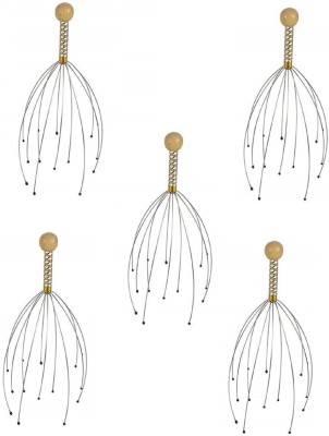 NATURE SKY Bokomo Handle Cap Head Massager pack of 5 pieces of massager Massager(Gold)