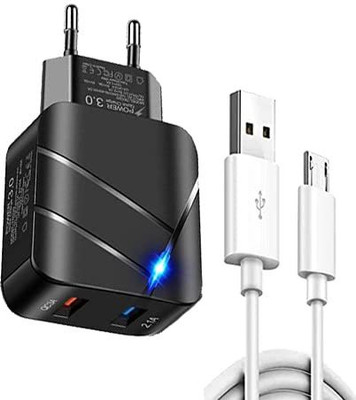 fronix Wall Charger Accessory Combo for Smartphones(Black)