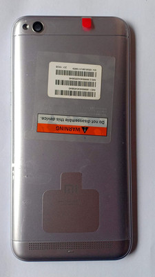 SPAREWARE REDMI 5A Back Panel(GREY)