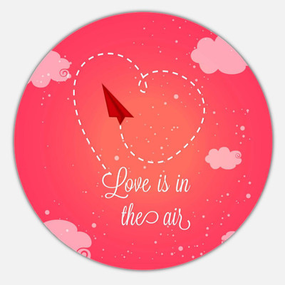 Alwaysgifts Non-Slip Round Mouse Pad/Game Pad for Desktops, Computer PC and Laptop for Office and Home Non Slip Base Mousepad(Red)