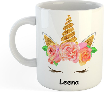 epheriwala Leena Unicorn Ceramic Coffee Mug(350 ml)