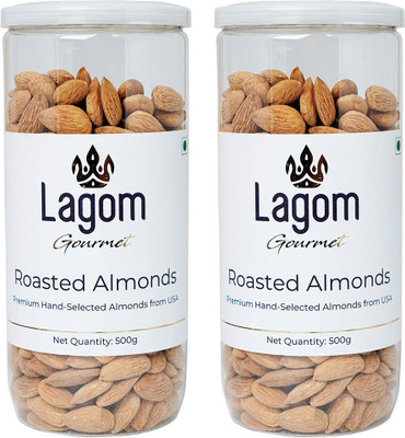 Lagom Gourmet Roasted & Salted California Almonds Almonds(2 x 0.5 kg)