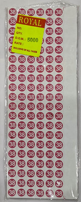ROYAL STIC No. 38 Self Adhesive Paper Label(White)