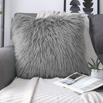 Catchyx Cart Microfibre Abstract Cushion Pack of 1(Grey)