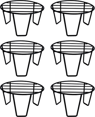 V Trisha Creative Multipurpose Stand Stylish & Attractive Look Set of 6 Pieces In Round Shape, Black , For Both Outdoor & Indoor Use, Made With High Quality Material & Smooth & Shiny Finish Plant Container Set(Pack of 6, Metal) V Trisha Creative Multipurpose Stand Stylish & Attractive Look Set of 6 Pieces In Round Shape, Black , For Both Outdoor & Indoor Use, Made With High Quality Material & Smooth & Shiny Finish Plant Container Set(Pack of 6, Metal)