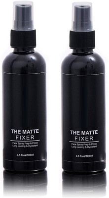 NADJA Professional matte fixer face spray prep & prime long lasting & hydrating Water proof Primer  - 200 ml(transparent)