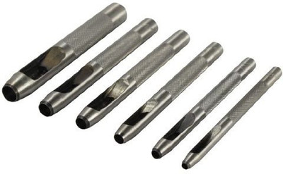 NITYA 6pc Universal Tool Heavy Duty Leather Hollow Punch Set