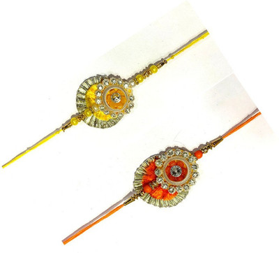 Anil Designer cb43 Mauli Thread Rakhi  Set(2 rakhi)