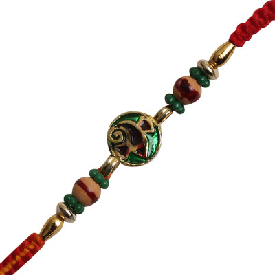 RELBEES Thread RGM4129028981 Mauli Thread Rakhi  Set(1 Designer Rakhi)