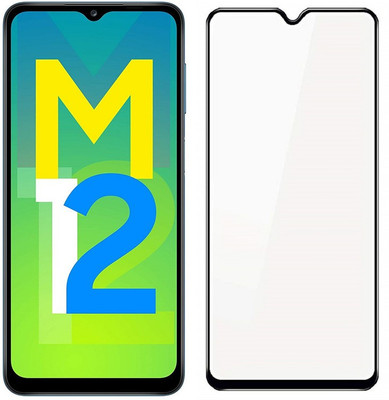 HQ Protection Edge To Edge Tempered Glass for Samsung Galaxy M12 | 11D Anti Scratch 9H Hardness Cover Friendly Anti Shatter Proof Full Edge Full Glue(Pack of 1)