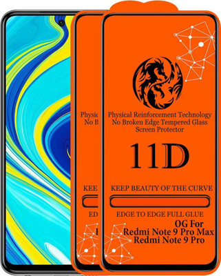 aplexx Edge To Edge Tempered Glass for REDMI Note 9 Pro Max, MI Note 9 Pro Max(Pack of 2)