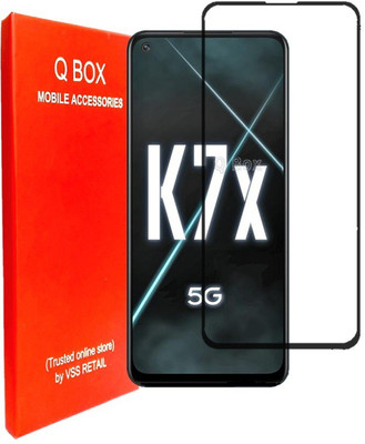 Q Box Edge To Edge Tempered Glass for OPPO K7X(Pack of 1)