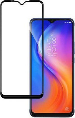 kentop Edge To Edge Tempered Glass for TECNO SPARK 6 Air + KE-6(Pack of 1)