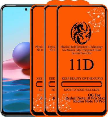 aplexx Edge To Edge Tempered Glass for REDMI NOTE 10 PRO, REDMI NOTE 10 PRO MAX(Pack of 3)