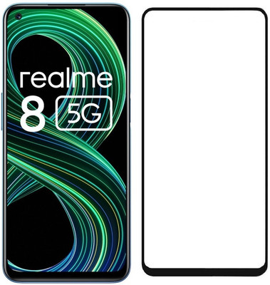 HQ Protection Edge To Edge Tempered Glass for Realme 8 5G | 11D Anti Scratch 9H Hardness Cover Friendly Anti Shatter Proof Full Edge Full Glue(Pack of 1)