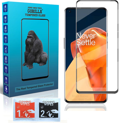 Janvi Web Tech Gorilla Tempered Glass Guard for Oneplus 9R(Pack of 1)