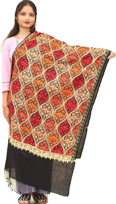 Amrit Trading Co Wool Woven Women Shawl(Multicolor)