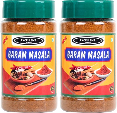 Excellent Foods Garam Masala Powder - Premium Quality 100 Grams*2 Pack(2 x 50 g)