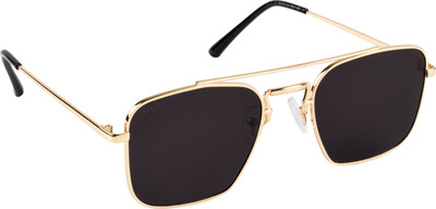 AISLIN Wayfarer, Rectangular Sunglasses(For Men & Women, Black)