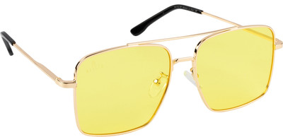 AISLIN Wayfarer, Rectangular Sunglasses(For Men & Women, Yellow)