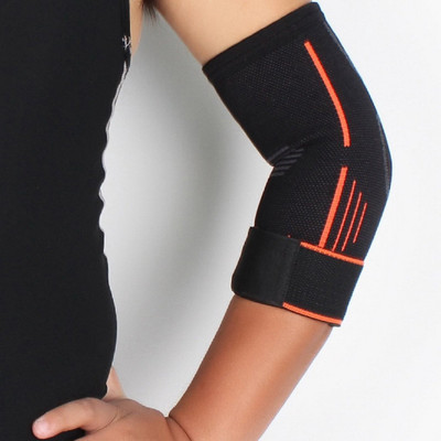 GymWar Adjustable Elbow Brace with Strap for Elbow Compression Sleeves Elbow Support Elbow Support(Orange)