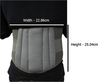 infinecare Double Pull Pressurized Lower waist Support Adjustable Compression Lumbar Support Back / Lumbar Support(Grey)