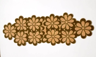 Awesomedecor Gold 91.44 cm Reversible Table Runner(Polyester)