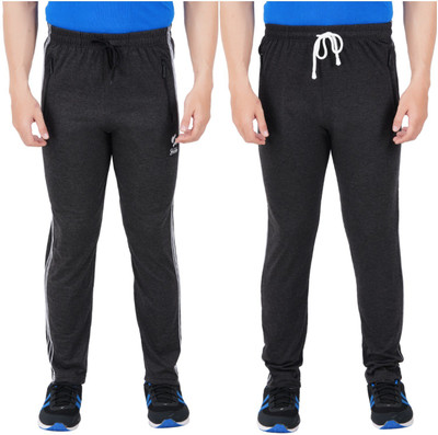 Guide Solid Men Black Track Pants
