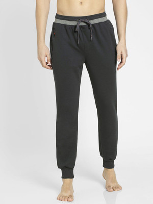 JOCKEY AM05 Super Combed Cotton Rich Solid Men Grey Track Pants