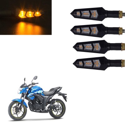 Vagary Front, Rear LED Indicator Light for Suzuki Gixxer(Yellow)