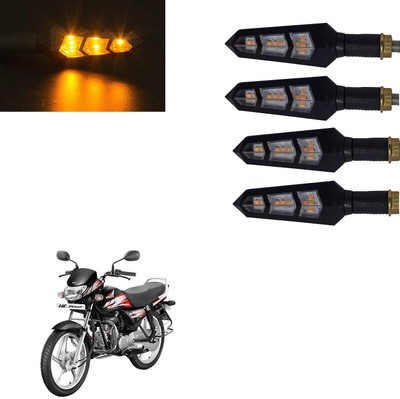 Vagary Front, Rear LED Indicator Light for Hero HF Deluxe(Yellow)