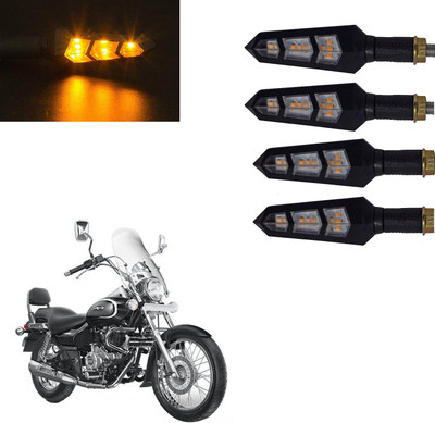 Vagary Front, Rear LED Indicator Light for Bajaj Universal For Bike(Yellow)