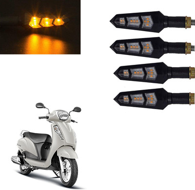 Vagary Front, Rear LED Indicator Light for Suzuki Access 125(Yellow)
