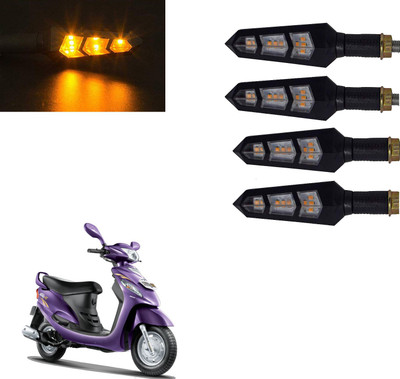 Vagary Front, Rear LED Indicator Light for Mahindra Rodeo RZ(Yellow)