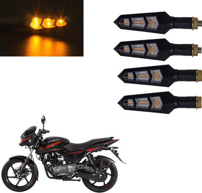 Vagary Front, Rear LED Indicator Light for Bajaj Pulsar 150(Yellow)