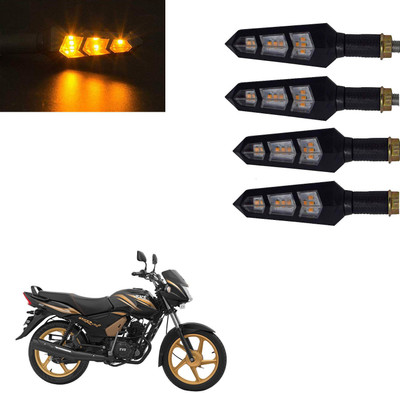 Vagary Front, Rear LED Indicator Light for TVS Star City(Yellow)