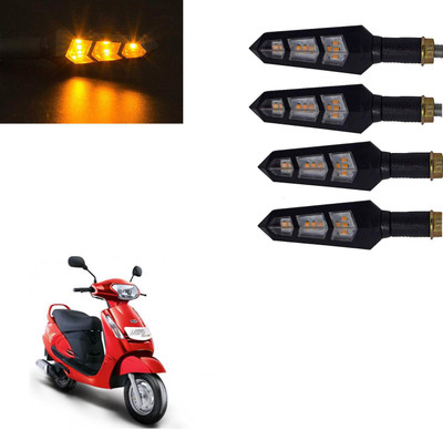 Vagary Front, Rear LED Indicator Light for Mahindra Duro(Yellow)