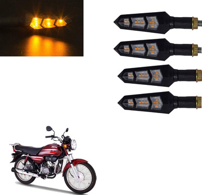 Vagary Front, Rear LED Indicator Light for Honda CD Dawn(Yellow)