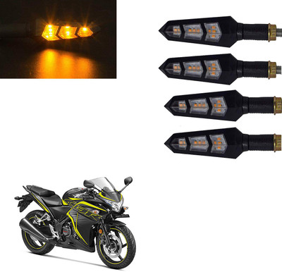 Vagary Front, Rear LED Indicator Light for Honda CBR 250R(Yellow)