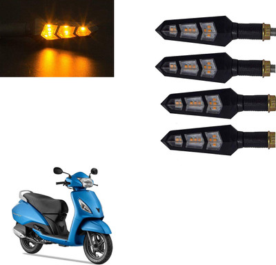 Vagary Front, Rear LED Indicator Light for TVS Jupiter(Yellow)