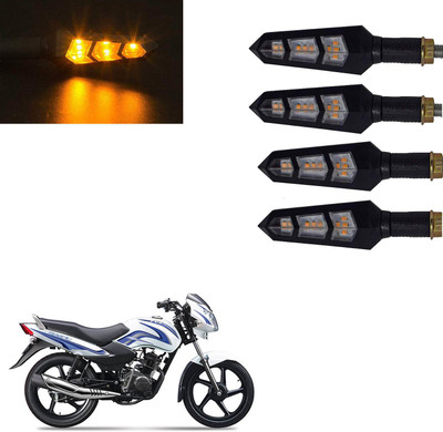 Vagary Front, Rear LED Indicator Light for TVS Star Sport(Yellow)
