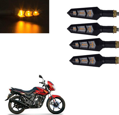 Vagary Front, Rear LED Indicator Light for TVS Flame DS125(Yellow)