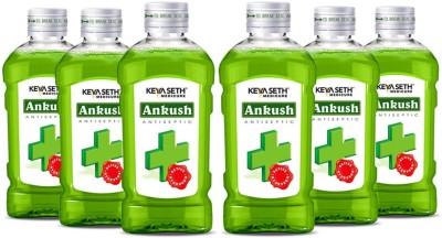 KEYA SETH AROMATHERAPY Ankush Ayurvedic Antiseptic Liquid, No Burning Sensation for First Aid & Personal Hygiene, Enriched with Neem, Tulsi, Lavender & Rose Essential Oil Antiseptic Liquid(100 ml, Pack of 6)
